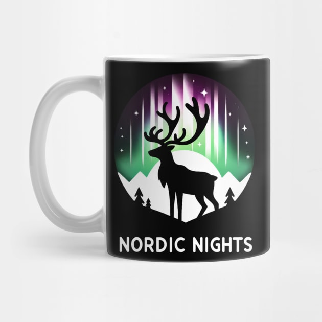 Nordic Reindeer Silhouette by EternalEntity